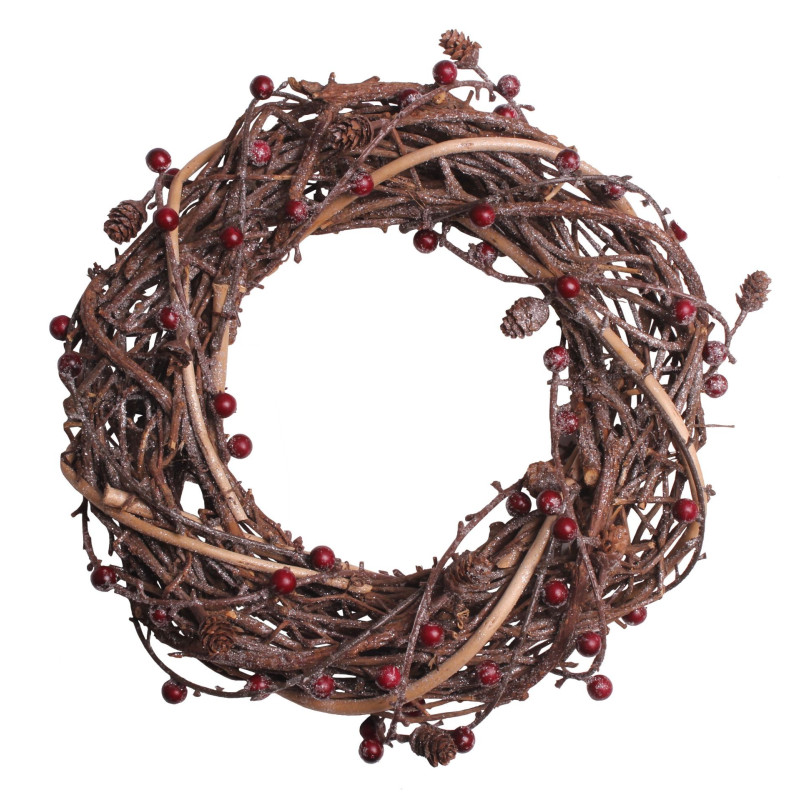 Sztuczny WIENIEC JARZĘBINA, średn 33 cm