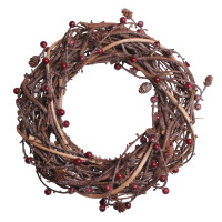 Sztuczny WIENIEC JARZĘBINA, średn 33 cm