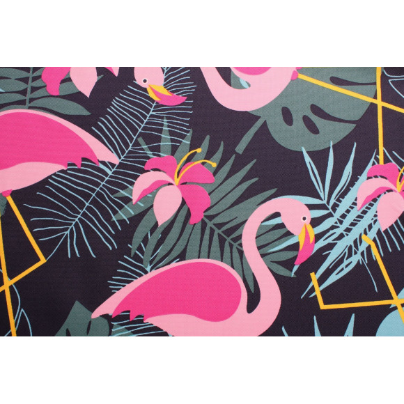 Tk. drukowana ARUBA szer 160 cm,kol różowo-zielony