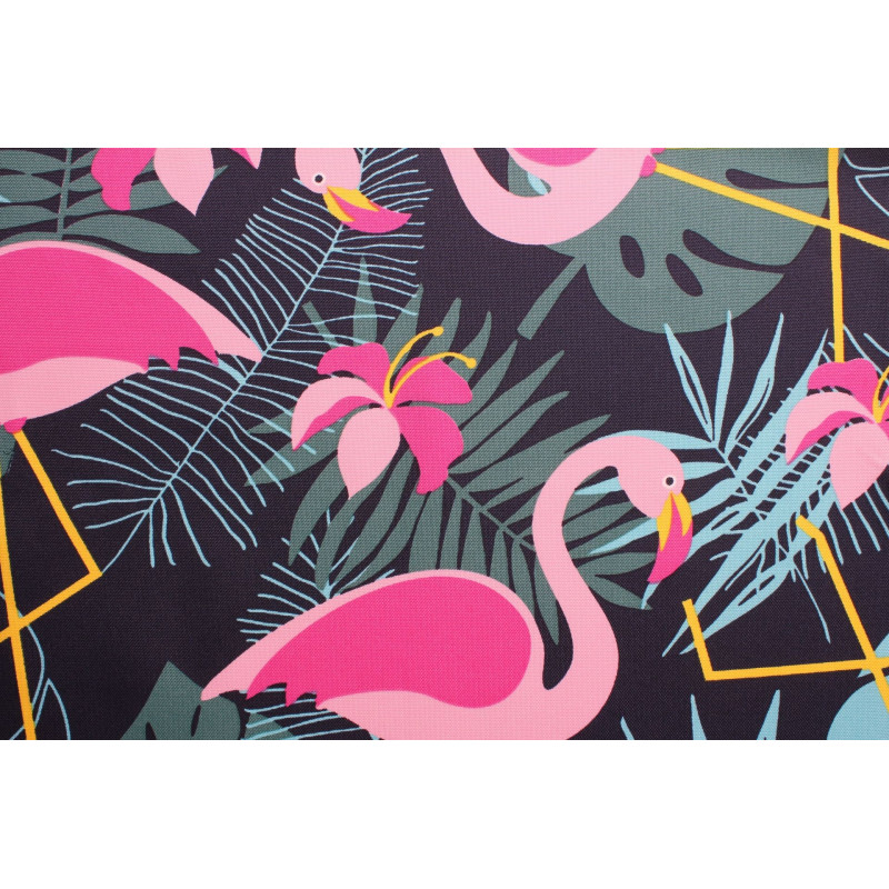 Tk. drukowana ARUBA szer 160 cm,kol różowo-zielony