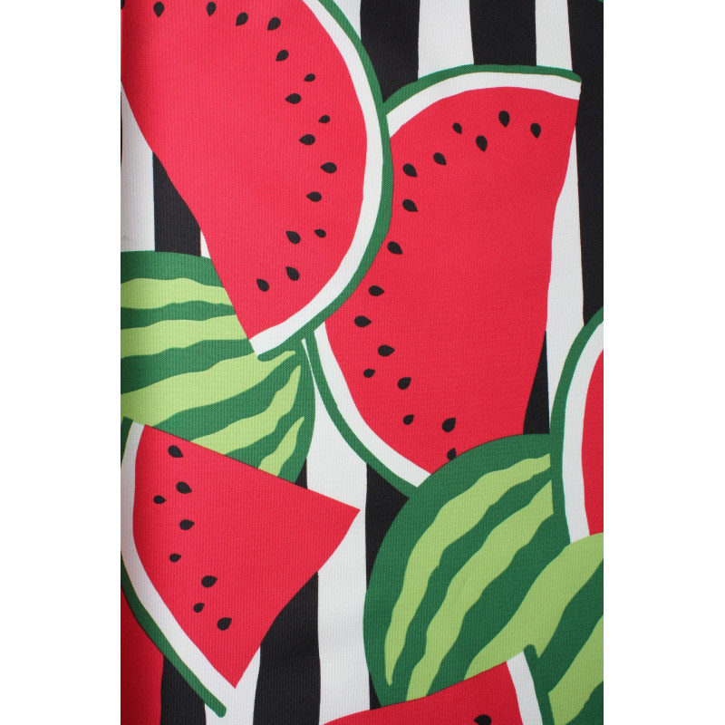 Tk. drukowana KAWON szer 160 cm, kol czerw-zielony