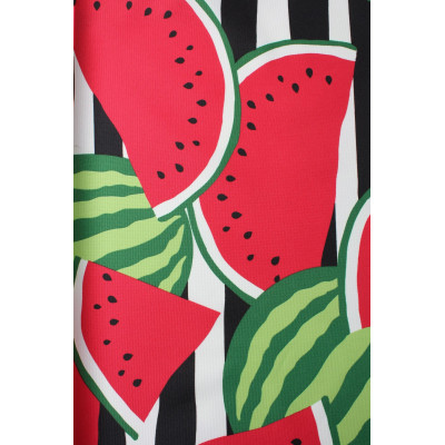 Tk. drukowana KAWON szer 160 cm, kol czerw-zielony