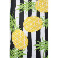 Tk. drukowana MANILA szer 160 cm, kol żóło-ziel