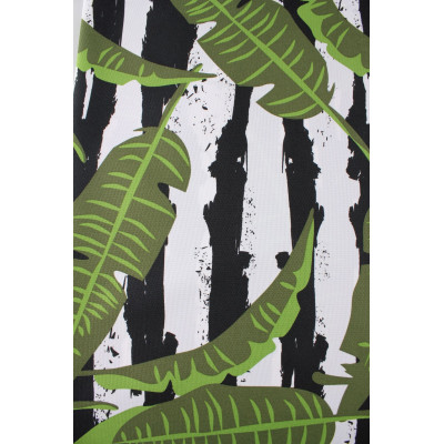 Tk. drukowana PLATANO szer 160cm,kol ziel-bia-czar
