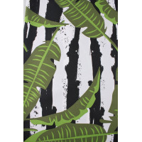 Tk. drukowana PLATANO szer 160cm,kol ziel-bia-czar