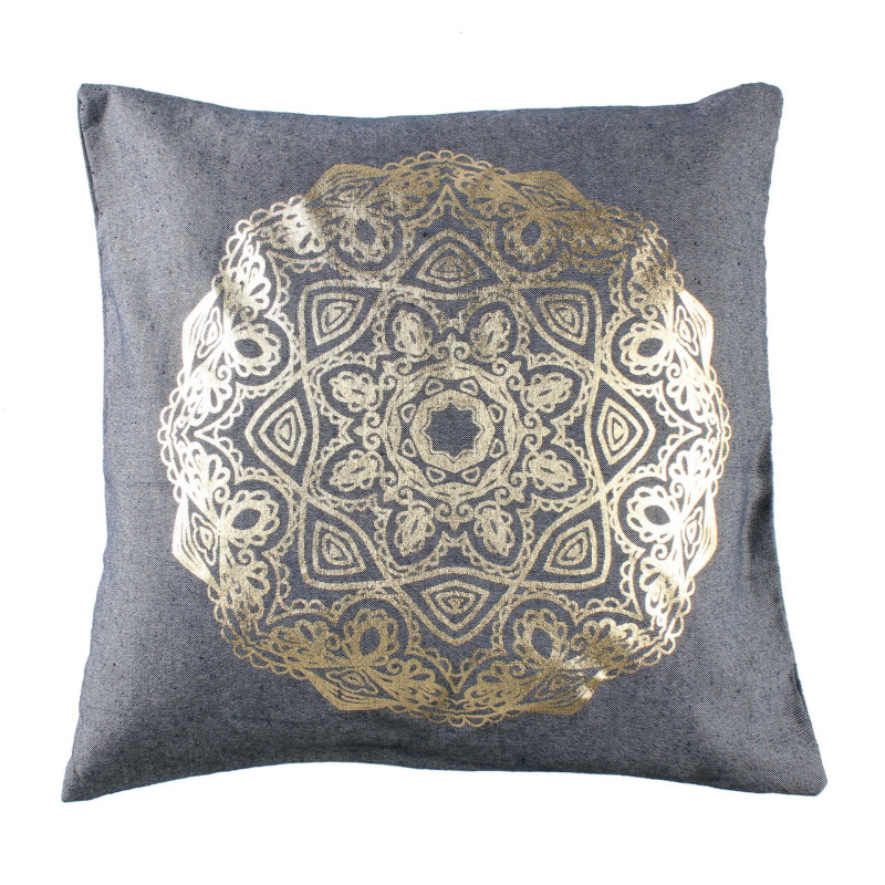 Poduszka TANISHA rozm 45x45 cm kol granatowy