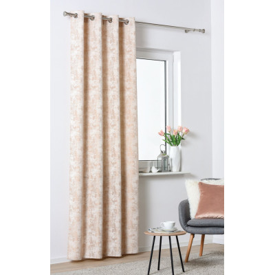 Zasłona z kółkami NOBILE 140x260 cm, kol. taupe