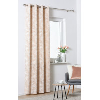 Zasłona z kółkami NOBILE 140x260 cm, kol. taupe