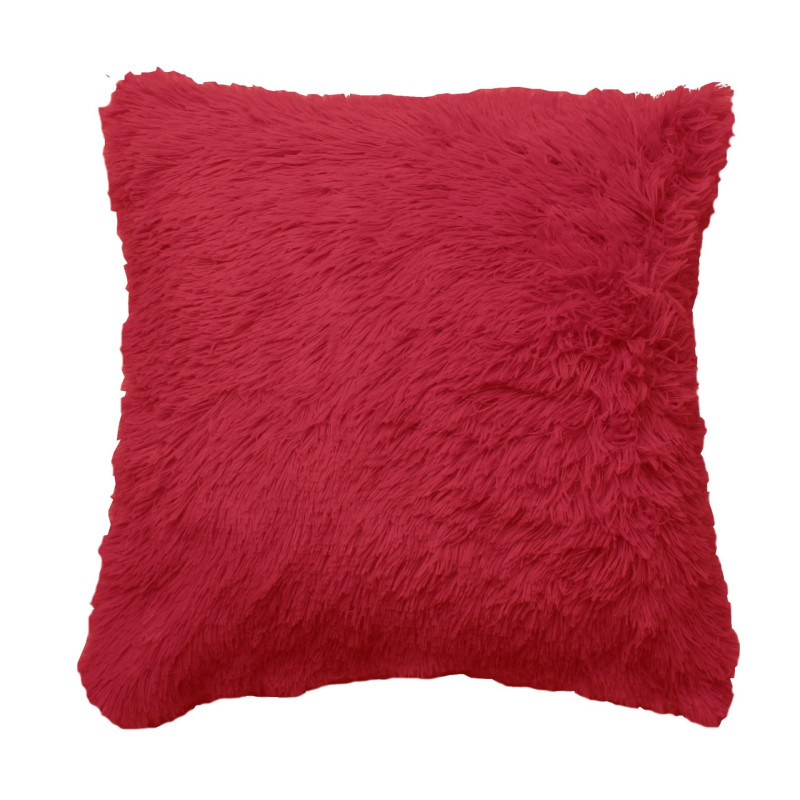 Poduszka SHAGGY rozm.45X45 cm kol.czerwony