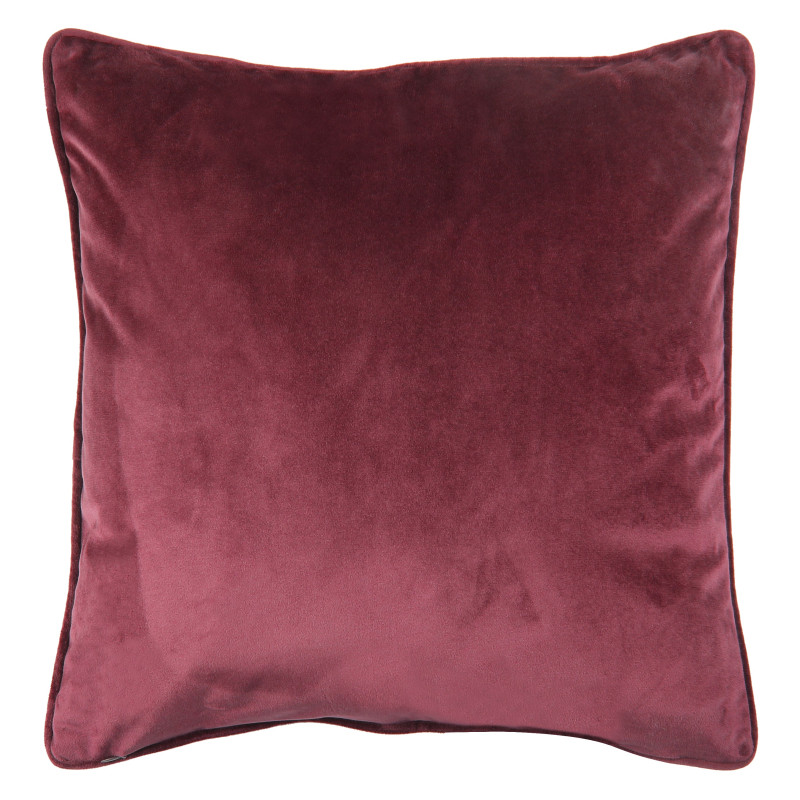 Poduszka VELVET 45x45 cm, kol. rubinowy