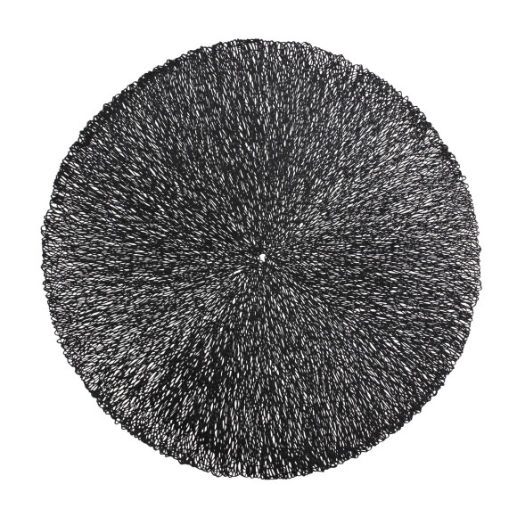 Podkładka BOLIDE,śr.38cm, kol. czarny