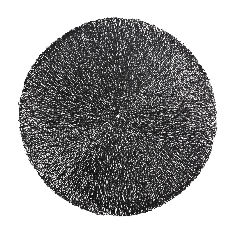 Podkładka BOLIDE,śr.38cm, kol. czarny