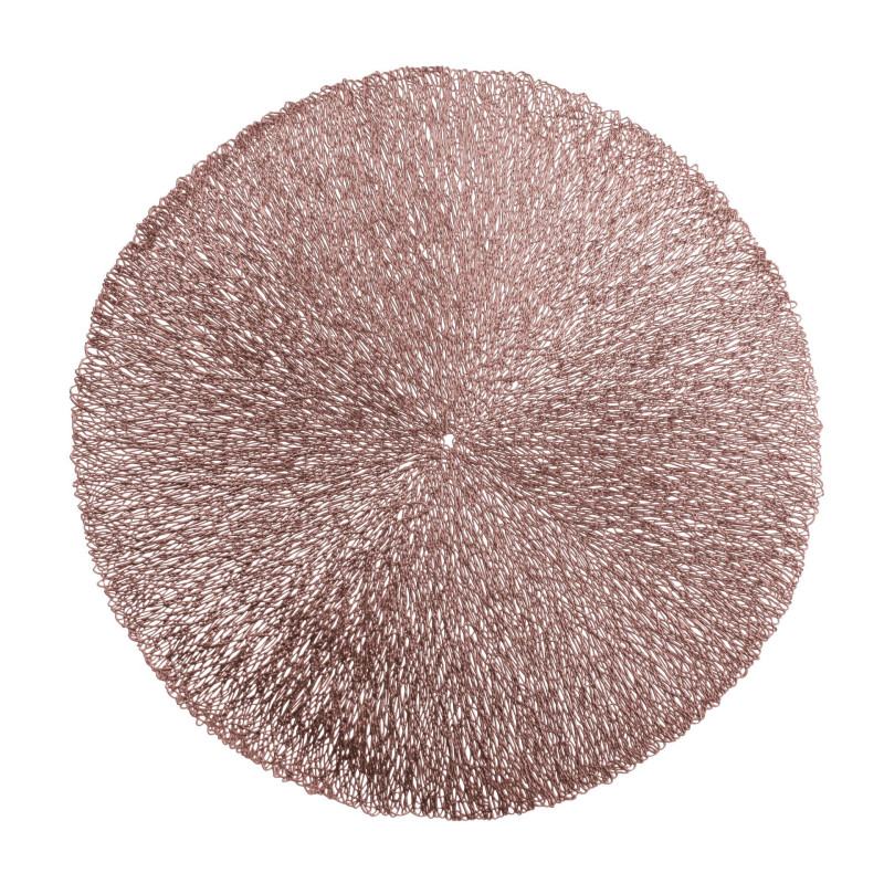 Podkładka BOLIDE,śr.38cm, kol. miedziany