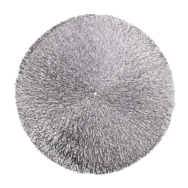 Podkładka BOLIDE,śr.38cm, kol. srebrny