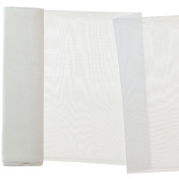 Woal barwiony gładki,szer.150cm,kol.biały