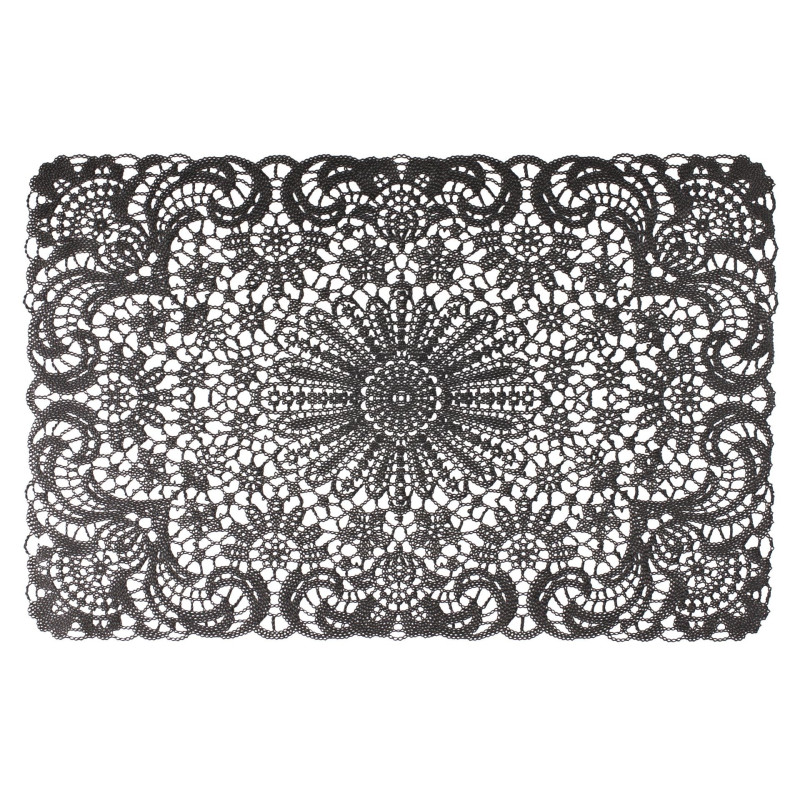Podkładka LACE, 45x30 cm, kol. CZARNY