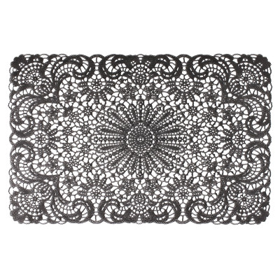 Podkładka LACE, 45x30 cm, kol. CZARNY