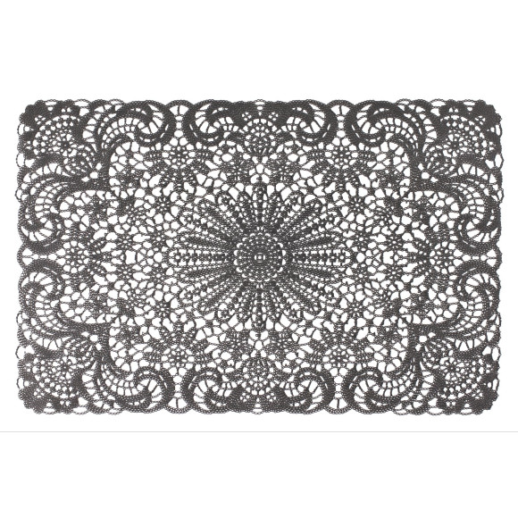 Podkładka LACE, 45x30 cm, kol. SZARY