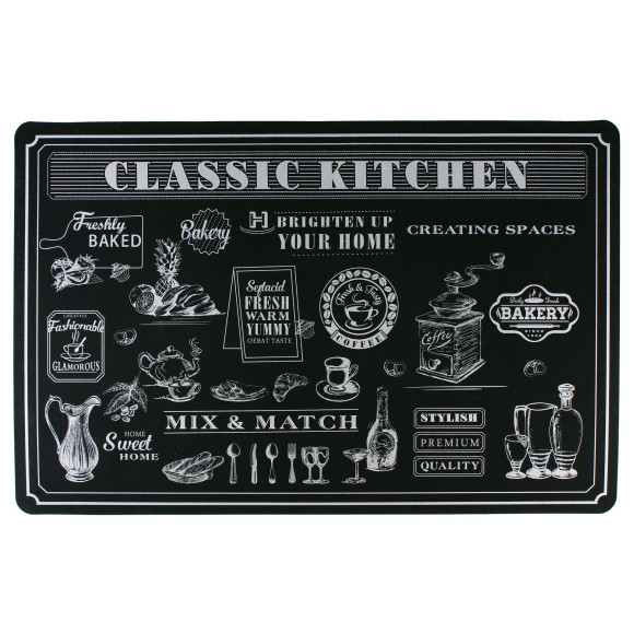Podkładka CHEF, 43,5x28,5 cm, kol. czarny