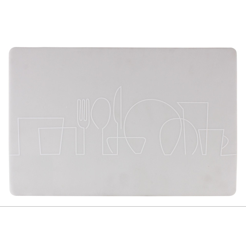 Podkładka HELL'S, 43,5x28,5 cm, kol. biały