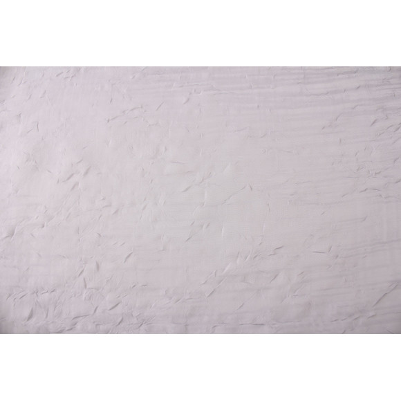 Woal barw kreszowany z oł, szer 270 cm, kol Biały