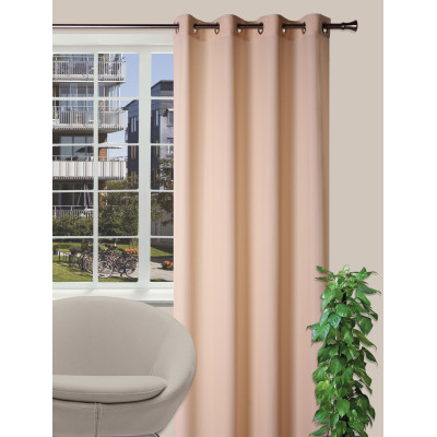 Zasł. z kółkami OXFORD 140x260 cm kol. beżowy