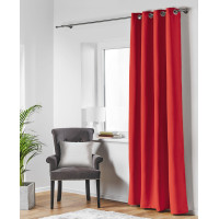 Zasł. z kółkami OXFORD 140/260 cm kolor czerwony