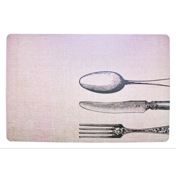 Podkładka POSATE, 43,5x28,5 cm, kol.brązowo-czarny