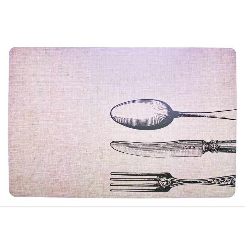 Podkładka POSATE, 43,5x28,5 cm, kol.brązowo-czarny