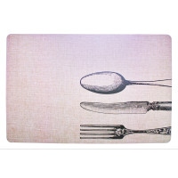 Podkładka POSATE, 43,5x28,5 cm, kol.brązowo-czarny