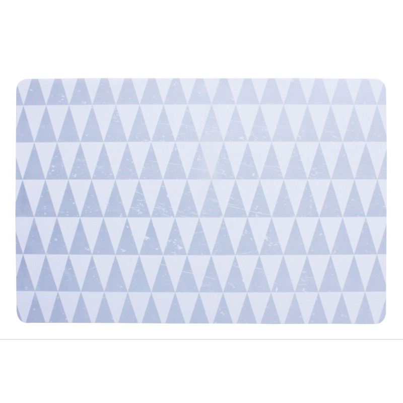 Podkładka PYRAMIDS, 43,5x28,5 cm, kol. srebrny