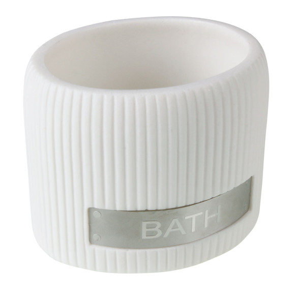 Kubek ROMANTICO, 9x7x7 cm, kol. biały