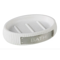 Mydelniczka ROMANTICO, 10,5x7,5x2,5 cm, kol. biały