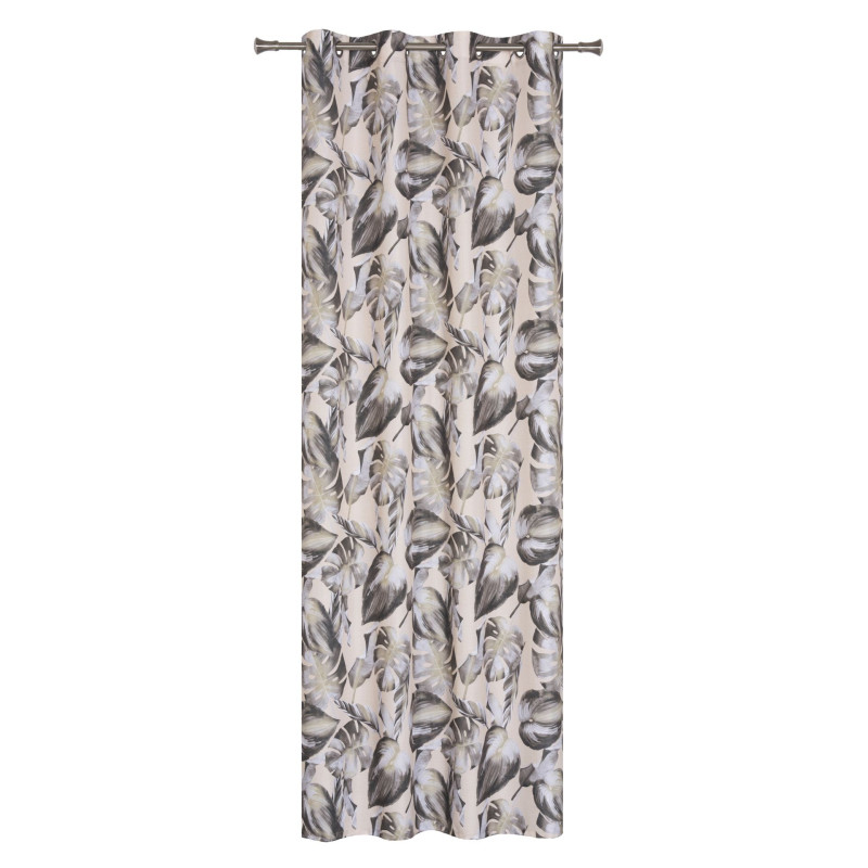 Zasł z kółkami CANCUN 140x260cm kol. beżowy