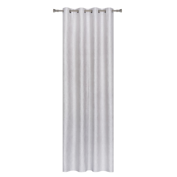 Zasłona z kółkami EDEL 140/260 cm, kol. jasnoszary