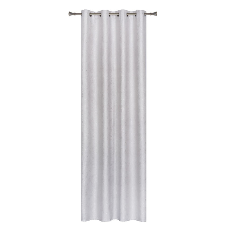 Zasłona z kółkami EDEL 140/260 cm, kol. jasnoszary