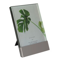 Ramka na zdjęcia MORE, 13x19cm metal kol.srebrn