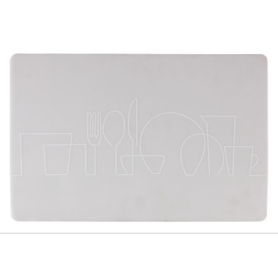 Podkładka HELLS, 43,5x28,5 cm, kol. biały