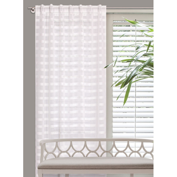 Fir z patkami ukryt VERSO 140/245cm kol biały