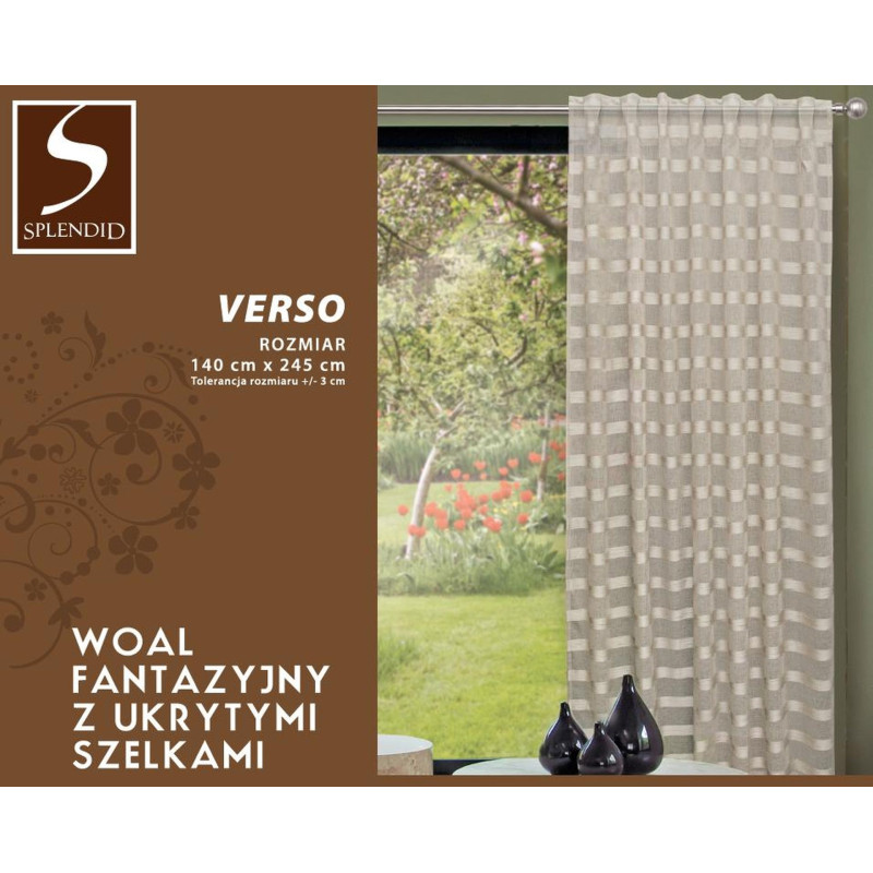 Fir z patkami ukryt VERSO 140/245cm kol biały