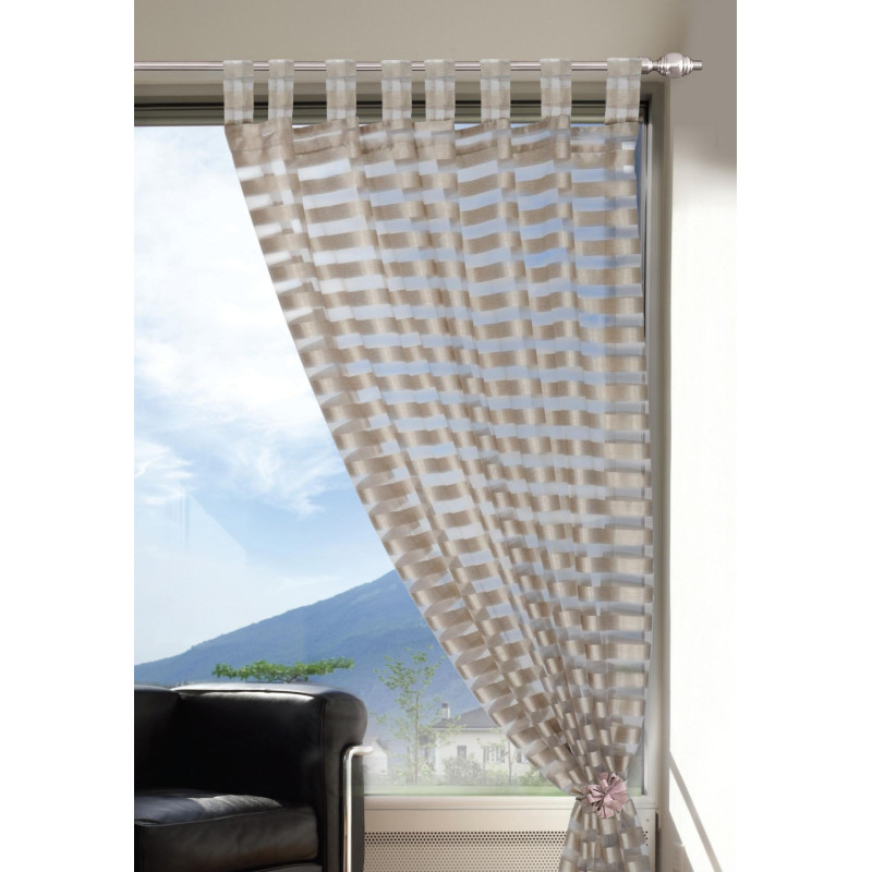 Firanka z szelkami FARO 140/245 cm kol beżowy