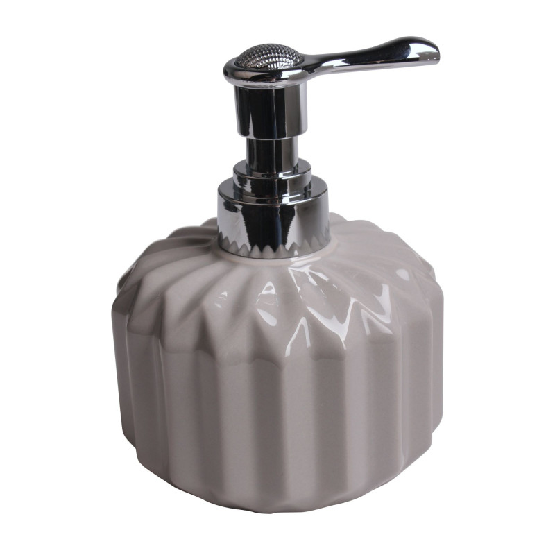 Dozownik HARMONY, 10x10x13,5 cm, kol. szary