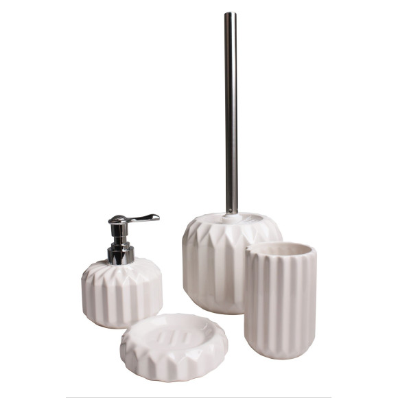 Szczotka do WC HARMONY, 14x14x38,5 cm, kol.kremowy