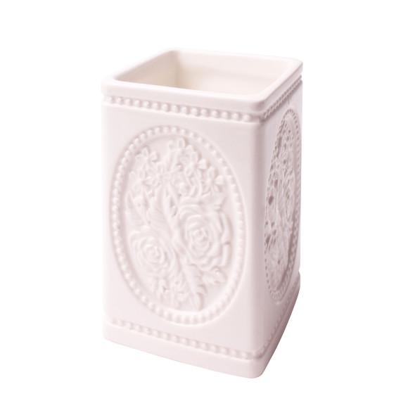 Kubek KAMEA, 6,5x6,5x11 cm, kol. biały