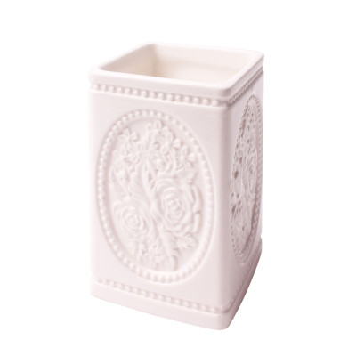 Kubek KAMEA, 6,5x6,5x11 cm, kol. biały