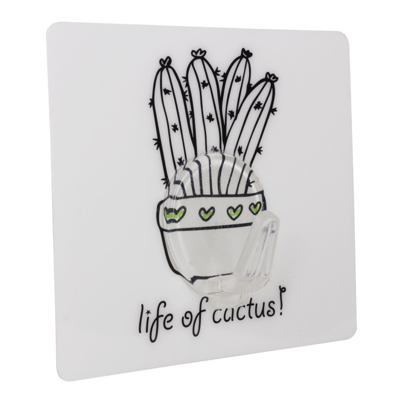 Wieszak pojedynczy SUKULENT,5 szt,7x8cm, 4-5x4cm