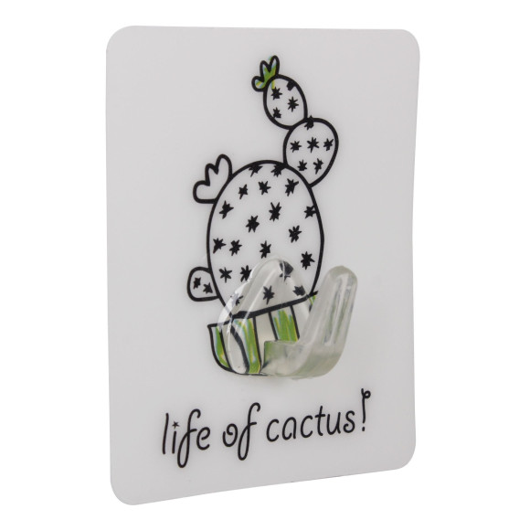 Wieszak pojedynczy SUKULENT,5 szt,7x8cm, 4-5x4cm