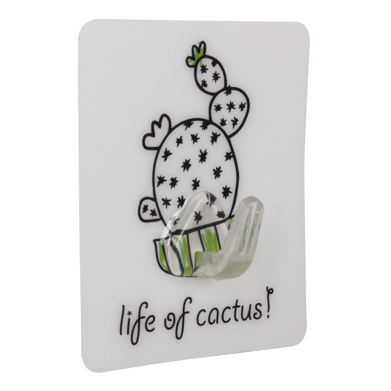 Wieszak pojedynczy SUKULENT,5 szt,7x8cm, 4-5x4cm