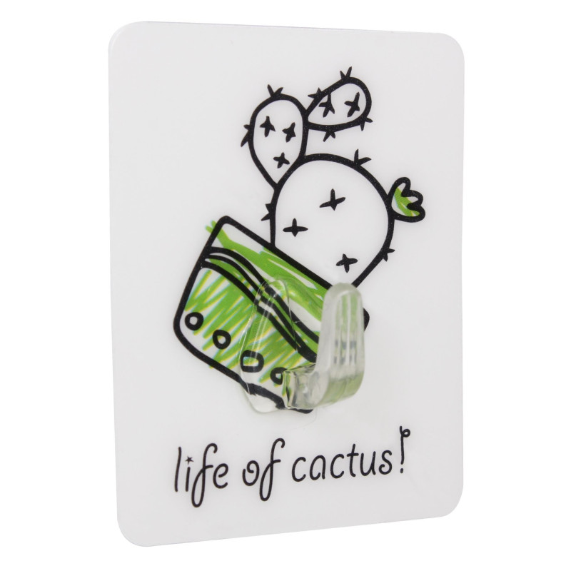 Wieszak pojedynczy SUKULENT,5 szt,7x8cm, 4-5x4cm