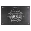 Podkładka DIETA, 43,5x28,5cm,czarna z napisem MENU